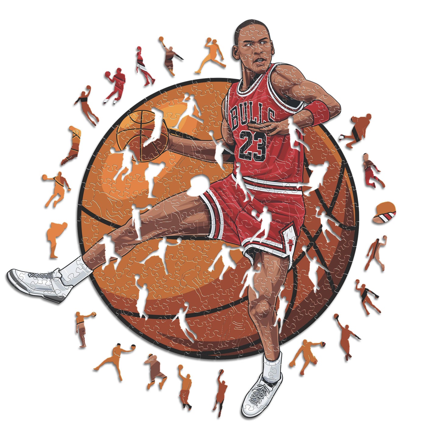 Michael Jordan - Puzzle en Bois