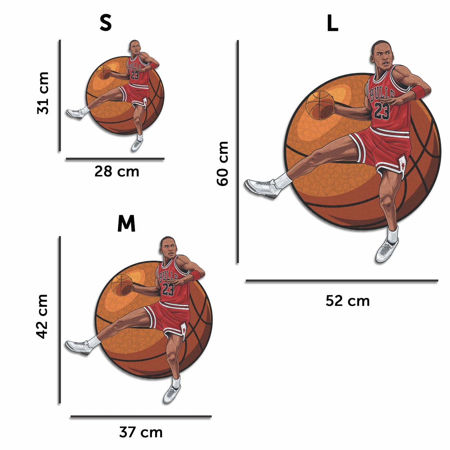 Michael Jordan - Puzzle en Bois