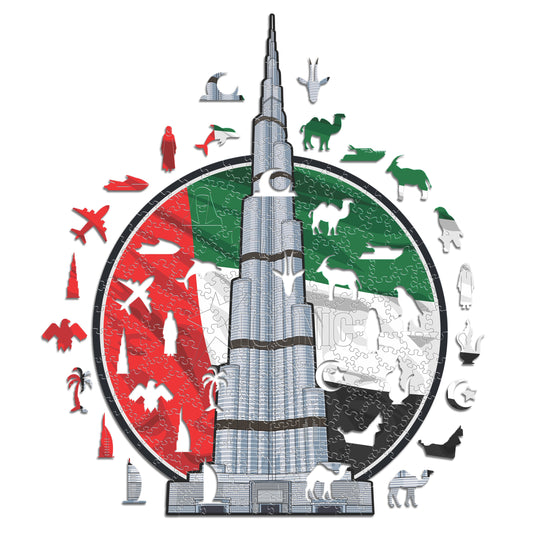 Burj Khalifa - Puzzle Officiel en Bois