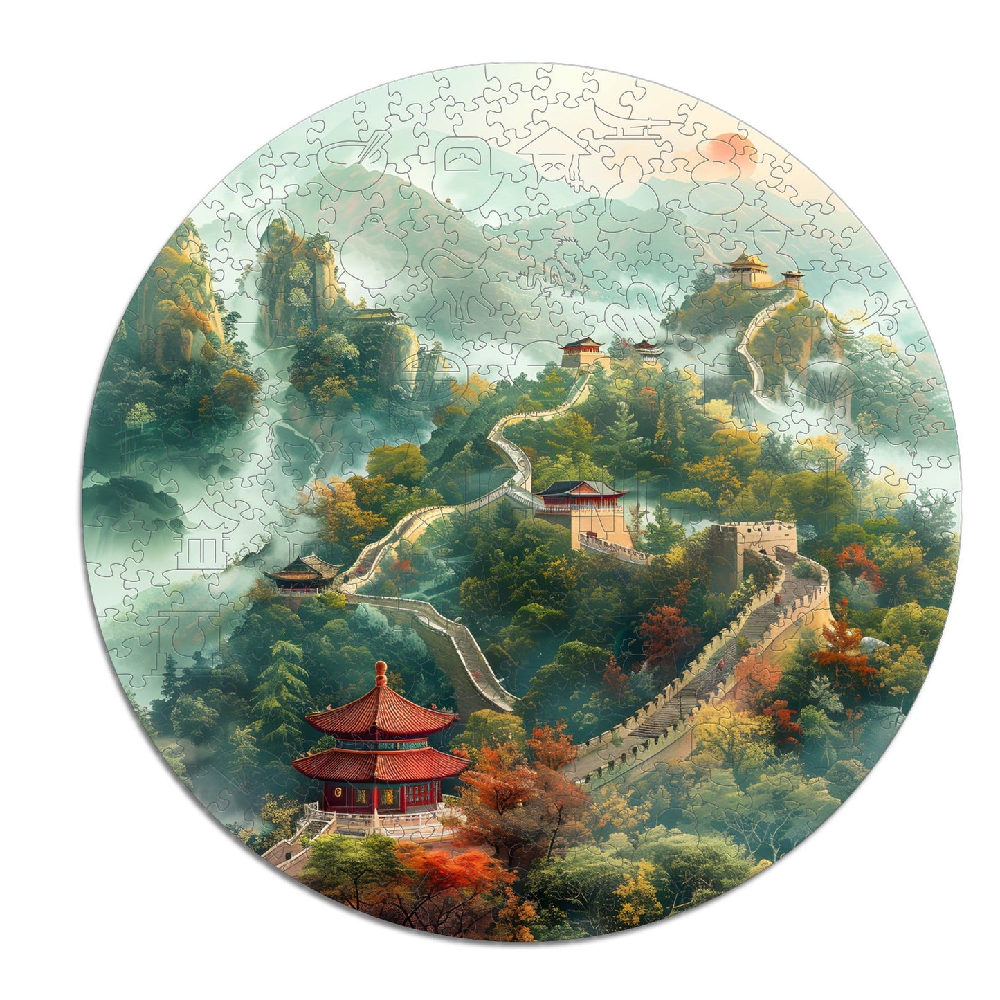 Grande Muraille de Chine - Puzzle en Bois