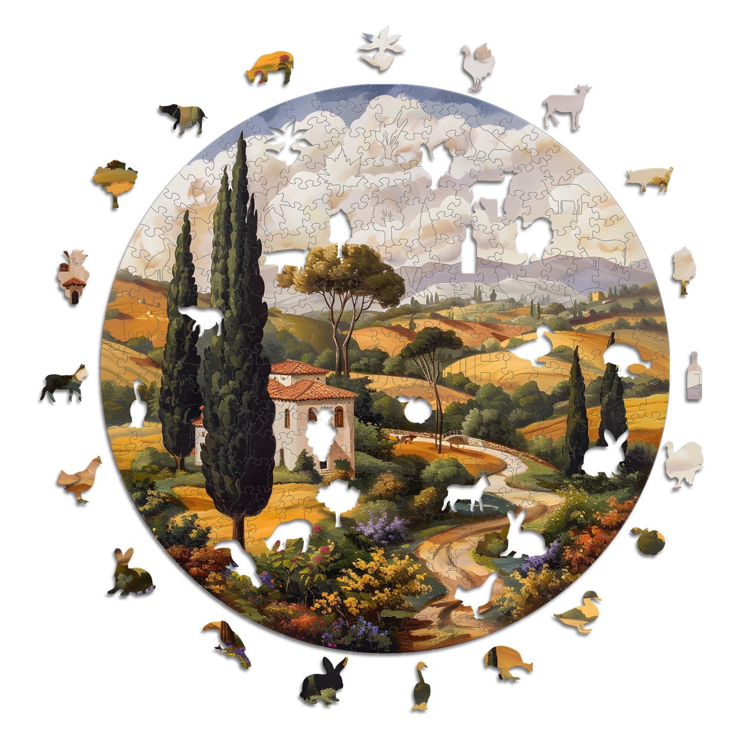 Toscane - Puzzle en Bois