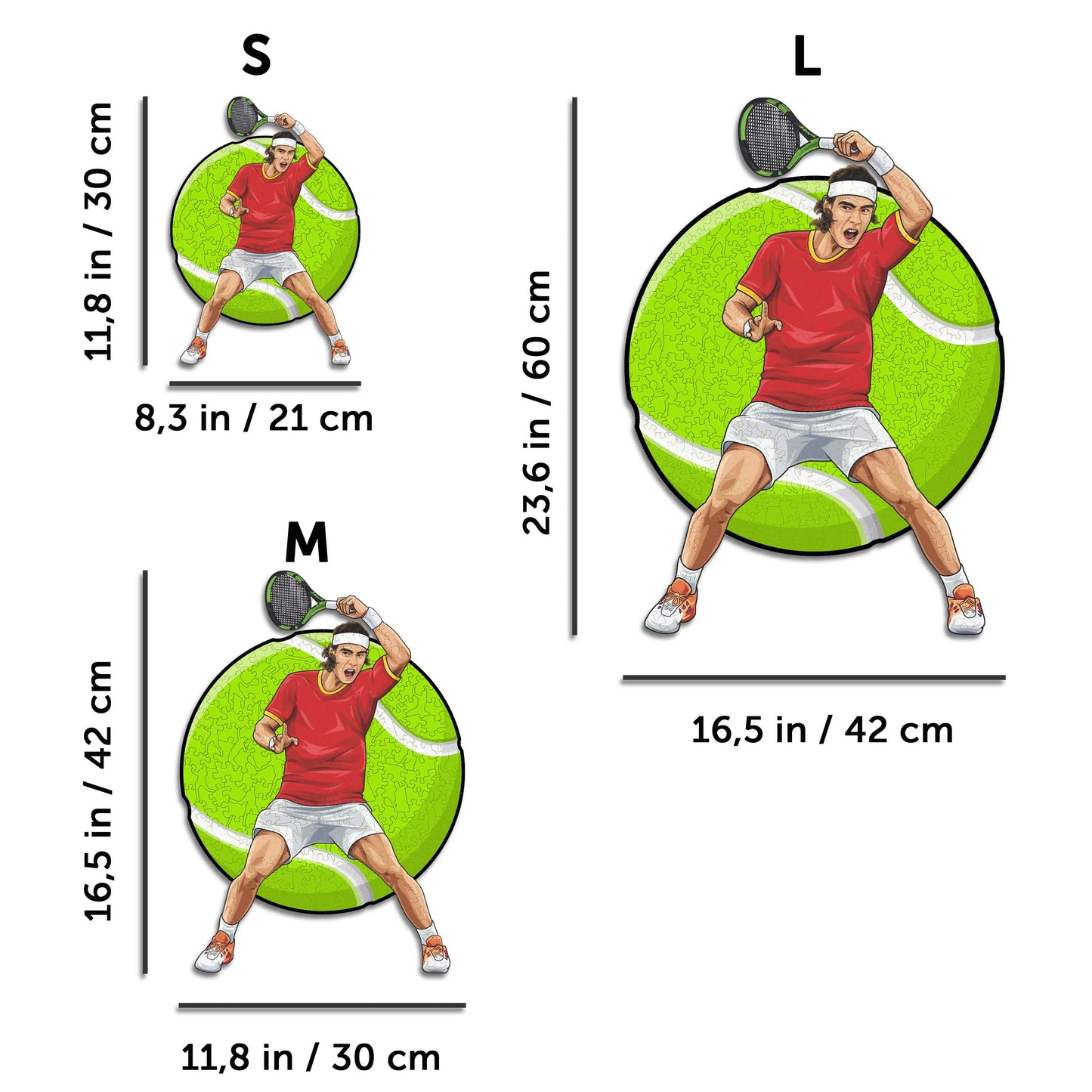 Rafael Nadal - Puzzle en Bois