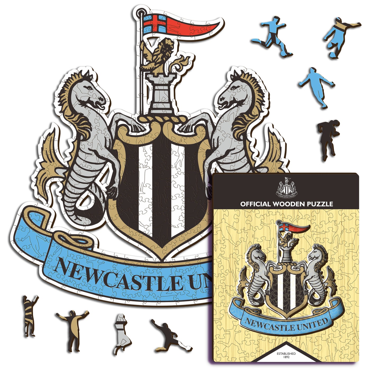 Logo Newcastle United FC® - Puzzle en Bois