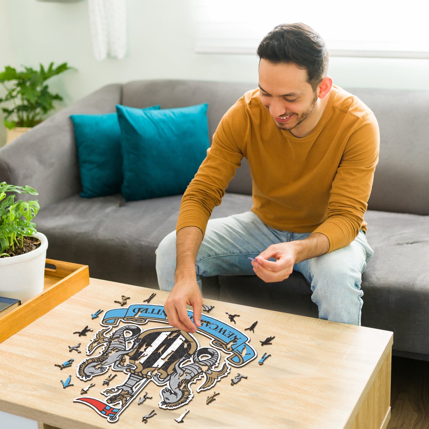 Logo Newcastle United FC® - Puzzle en Bois