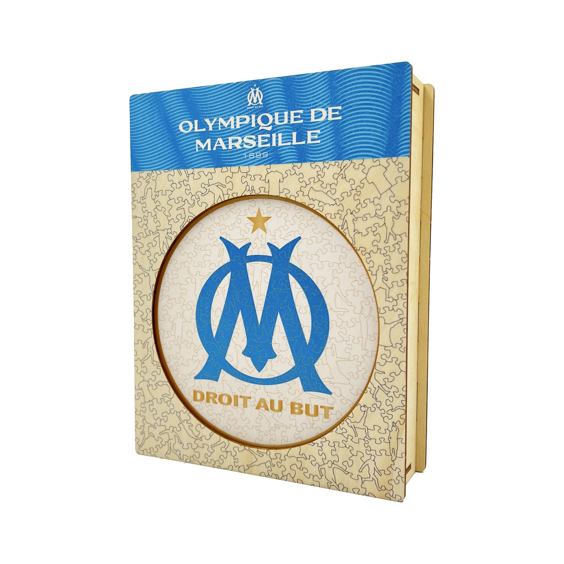 Logo Olympique de Marseille® - Puzzle Officiel en Bois – Iconic Puzzles FR