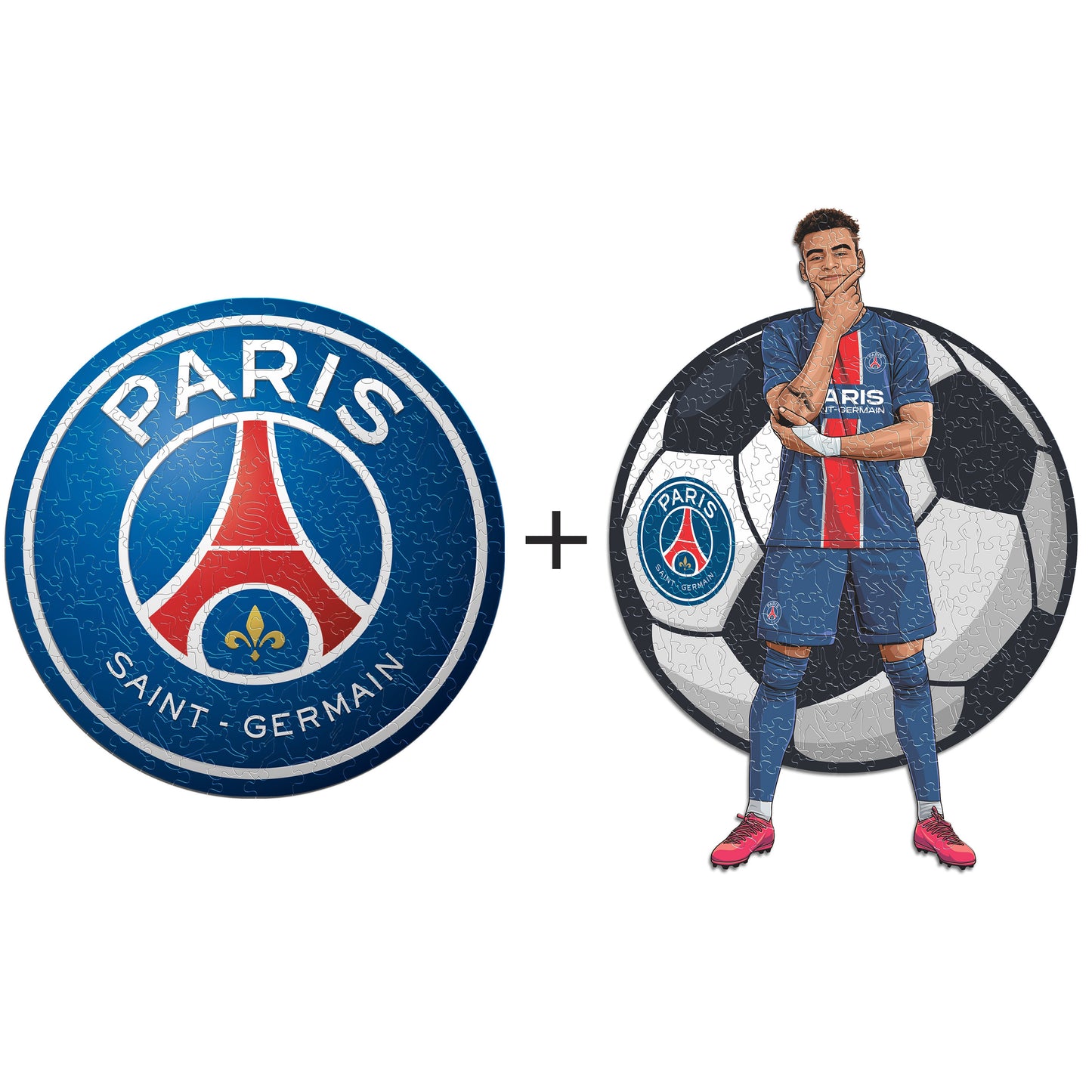 2 PACK Paris Saint-Germain FC® Logo + Désiré Doué