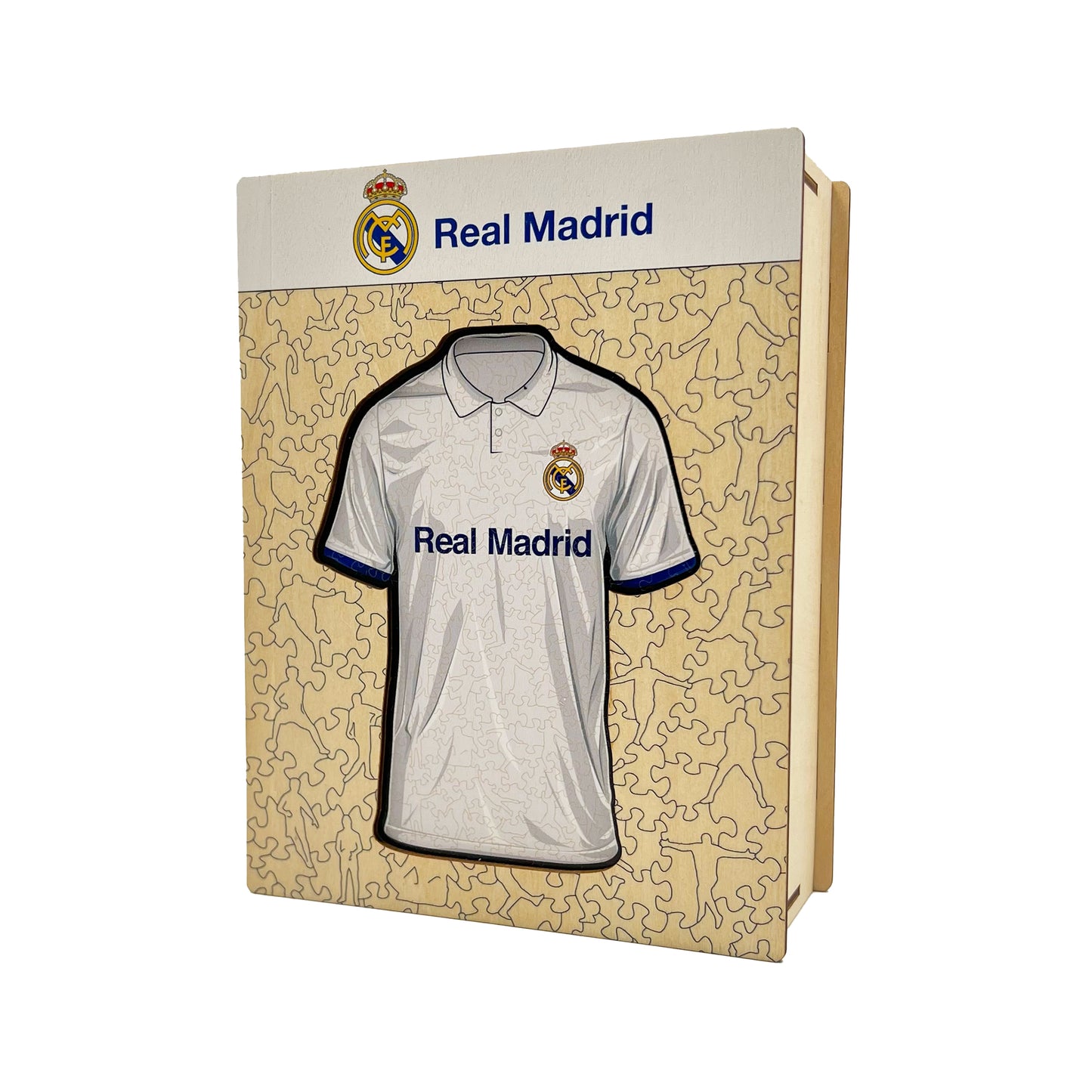 2 PACK Real Madrid CF® Logo + Maillot - Puzzle Officiel en Bois