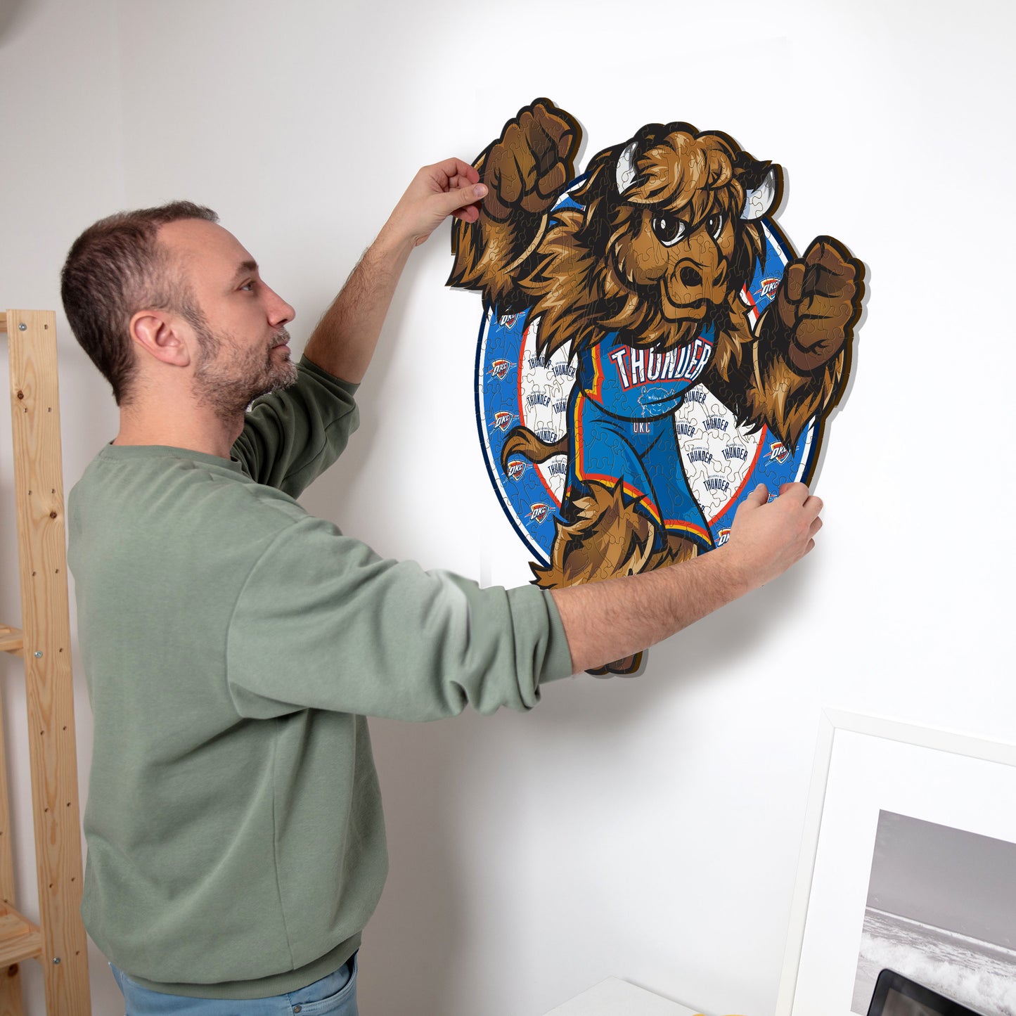Oklahoma City Thunder™ Mascotte - Puzzle en Bois