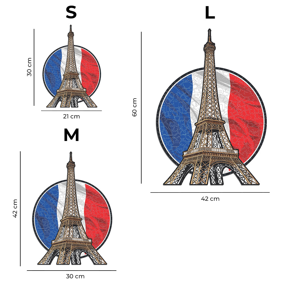 Tour Eiffel - Puzzle Officiel en Bois