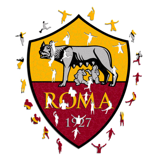 Logo AS Roma® - Puzzle Officiel en Bois