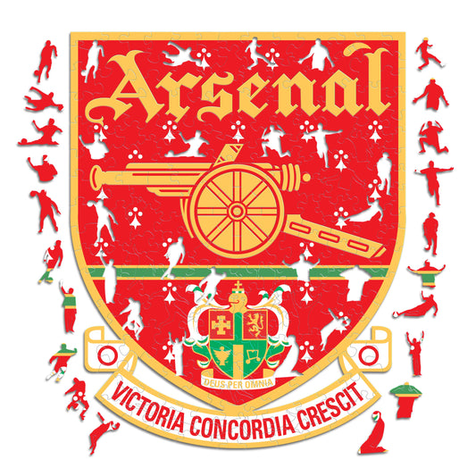 Logo Retro Arsenal FC® - Puzzle Officiel en Bois