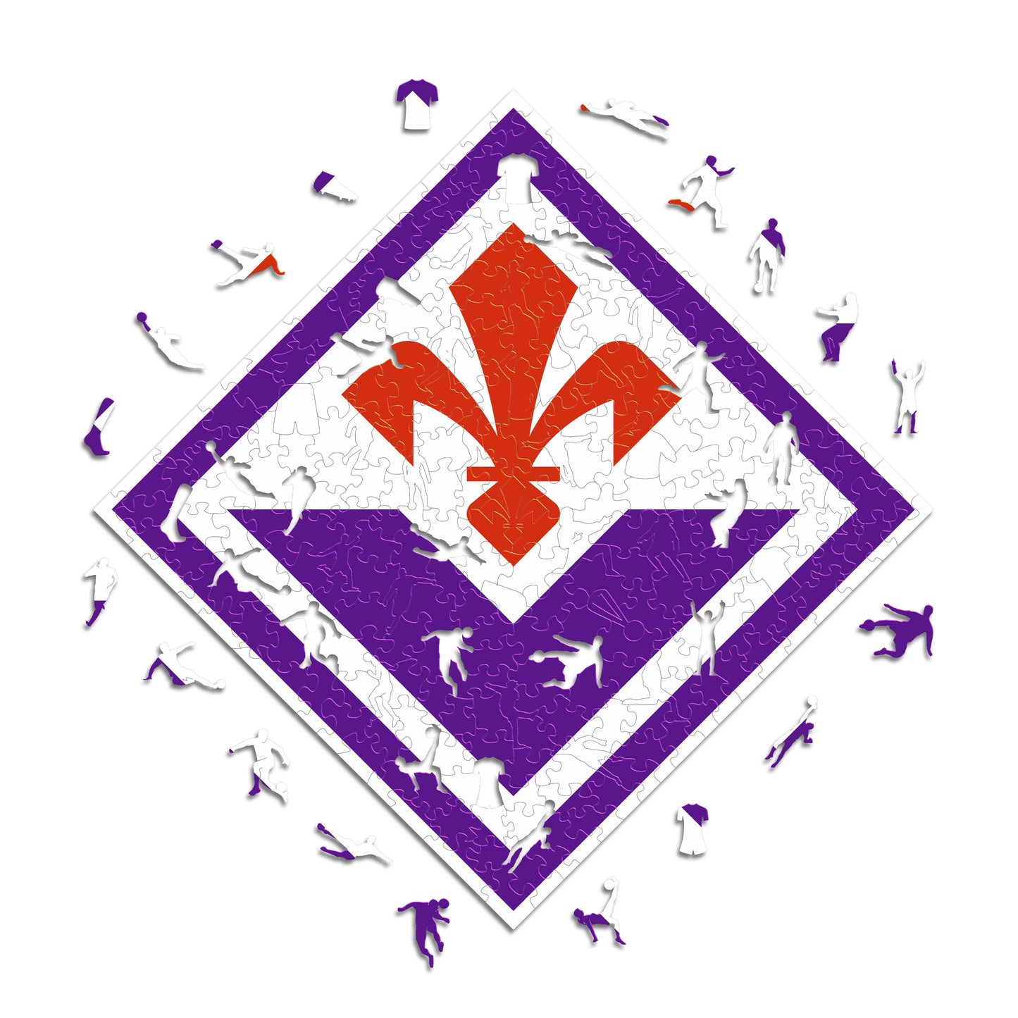 Logo ACF Fiorentina® - Puzzle Officiel en Bois