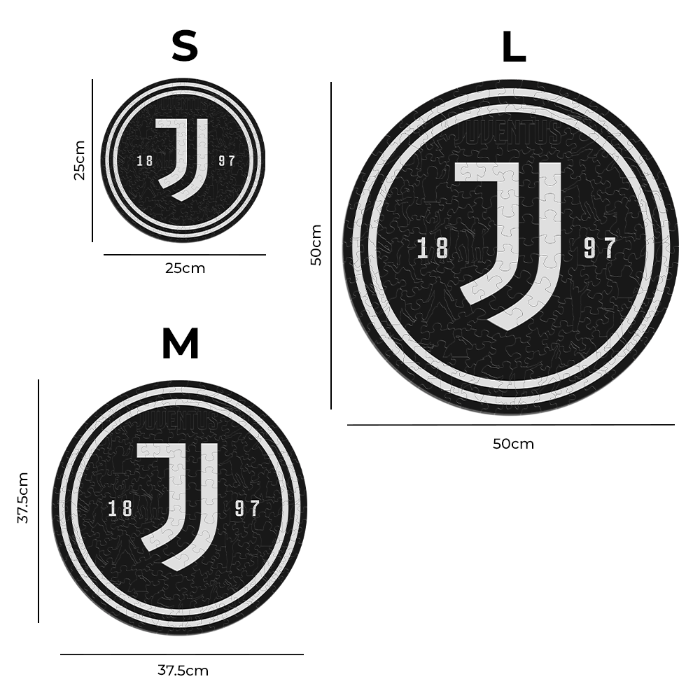 Logo Juventus FC® - Puzzle Officiel en Bois