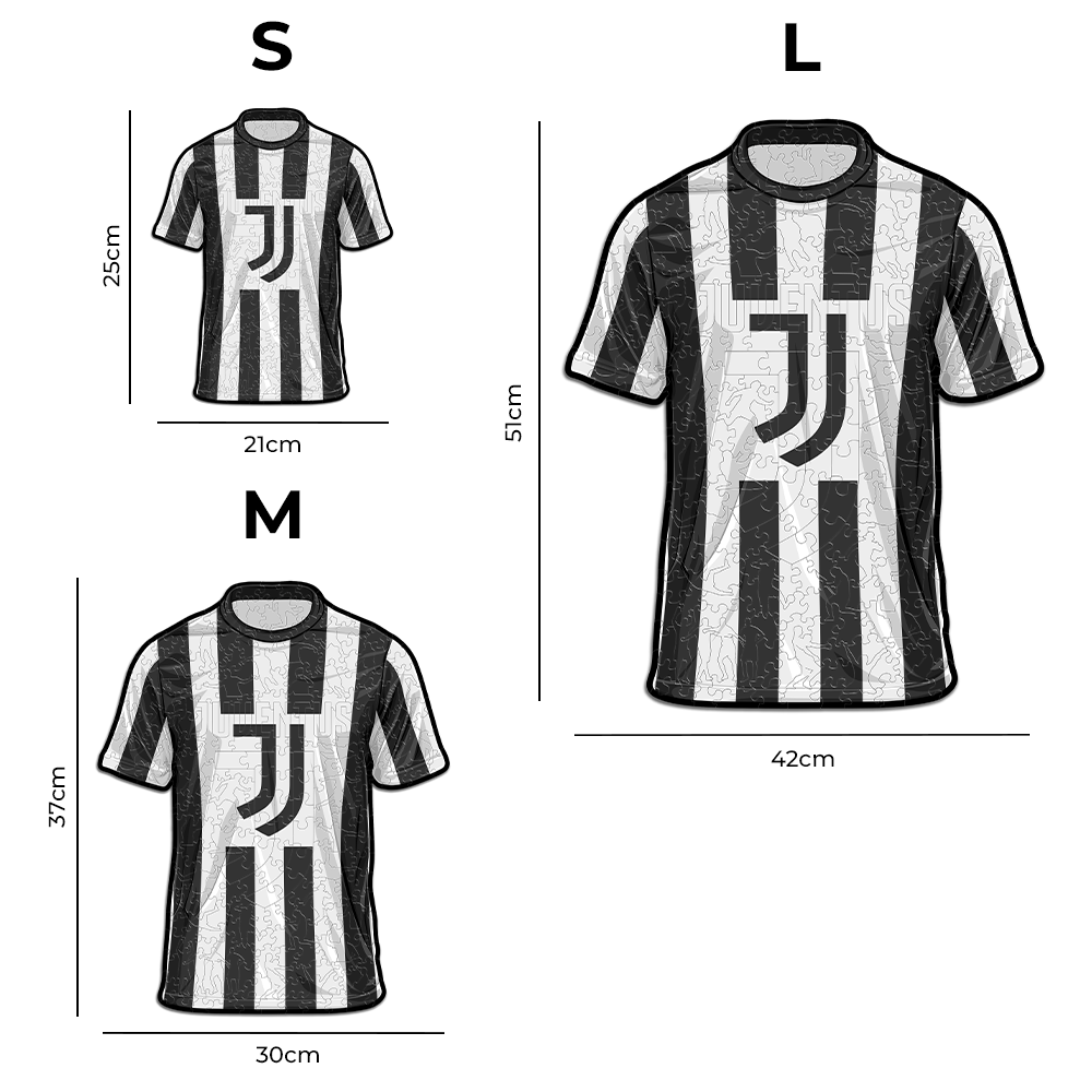 Maillot Juventus FC® - Puzzle Officiel en Bois