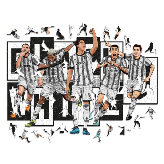 5 Joueurs FC Juventus® - Puzzle Officiel en Bois