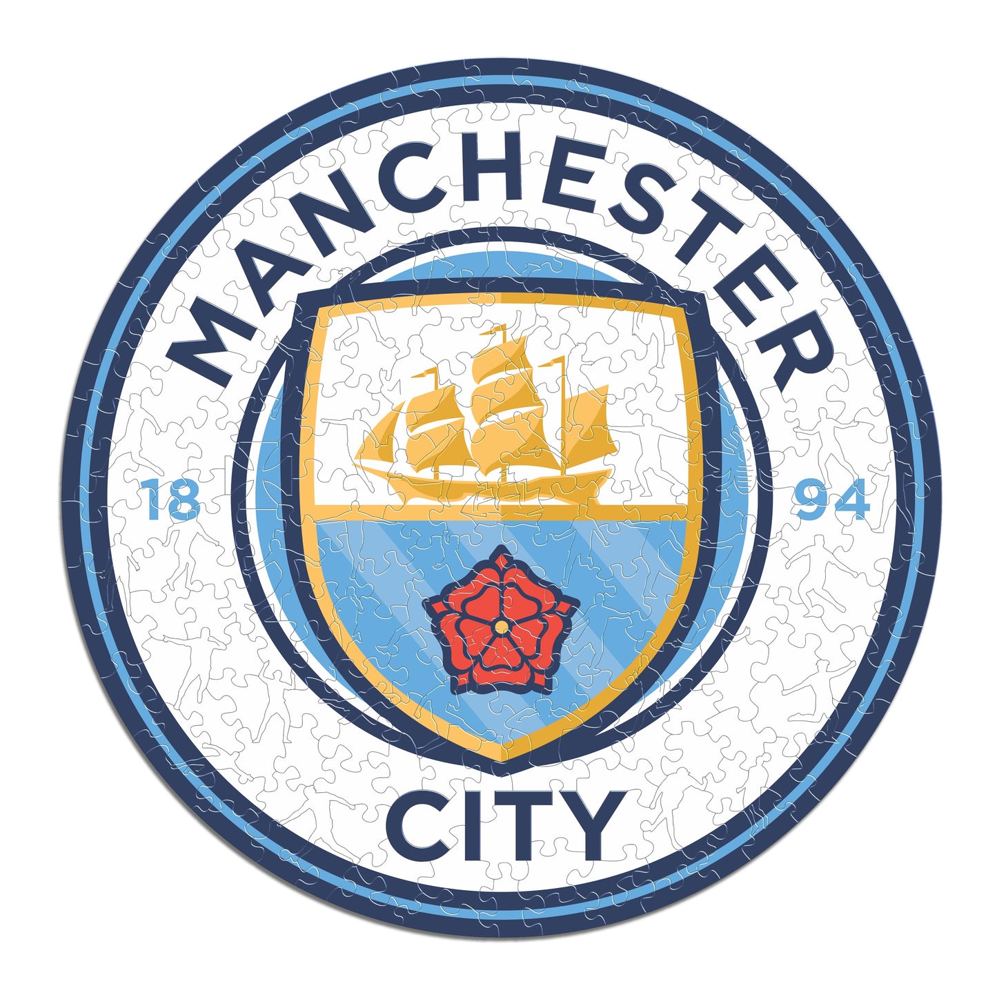 Logo Manchester City FC® - Puzzle Officiel en Bois