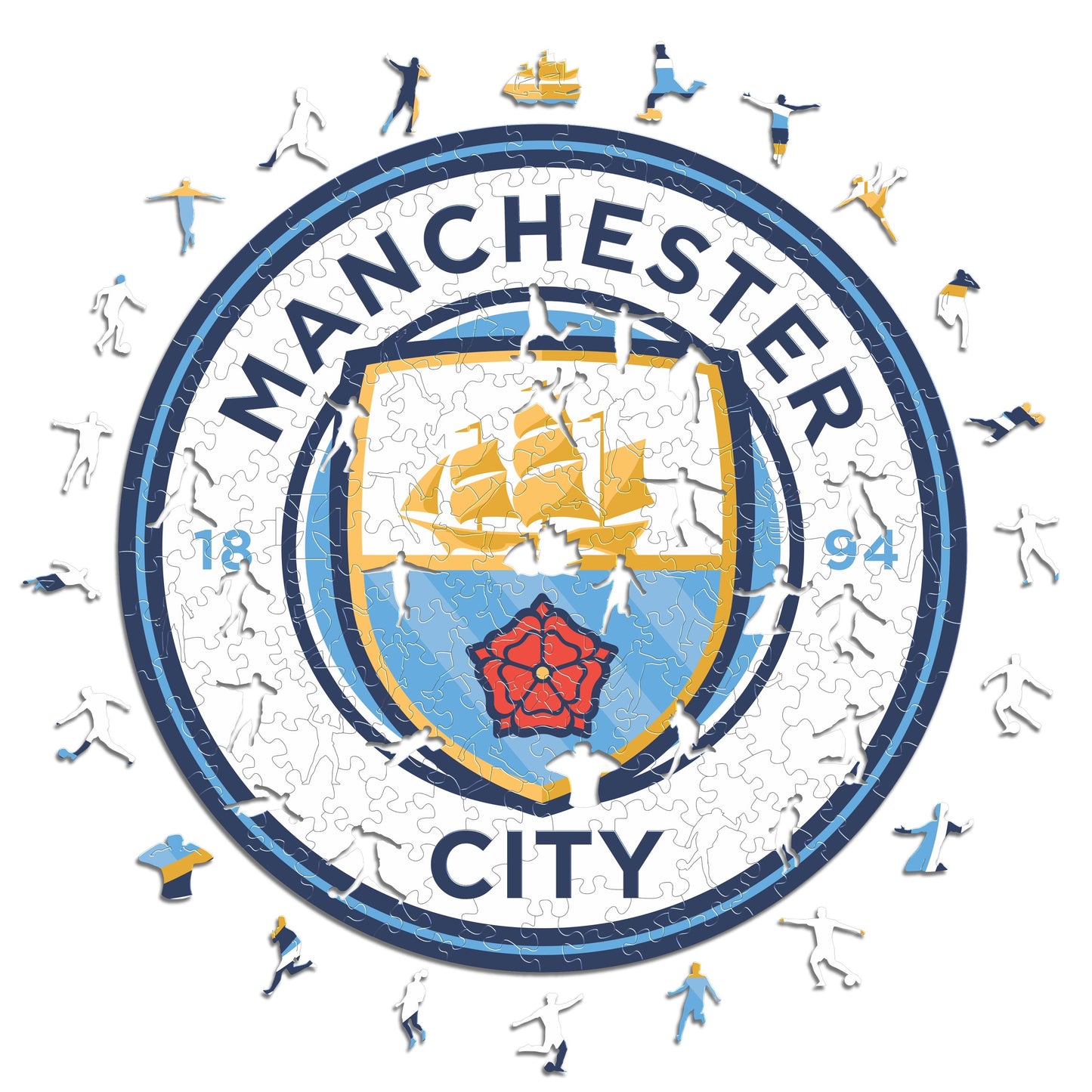 2 PACK Manchester City FC® Logo + Haaland