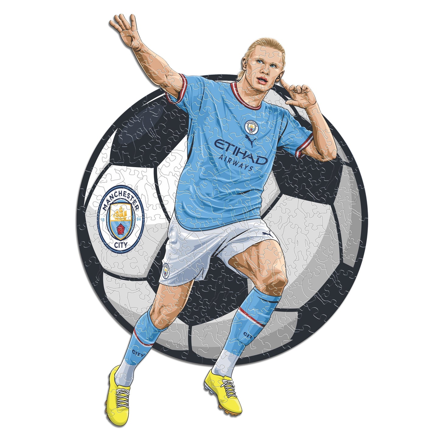 3 PACK Manchester City FC® Logo + Haaland + Foden