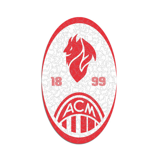 Retro Logo AC Milan® - Puzzle Officiel en Bois