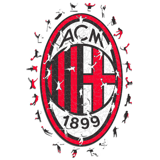 3 PACK AC Milan® Logo + Retro Logo + 5 Joueurs