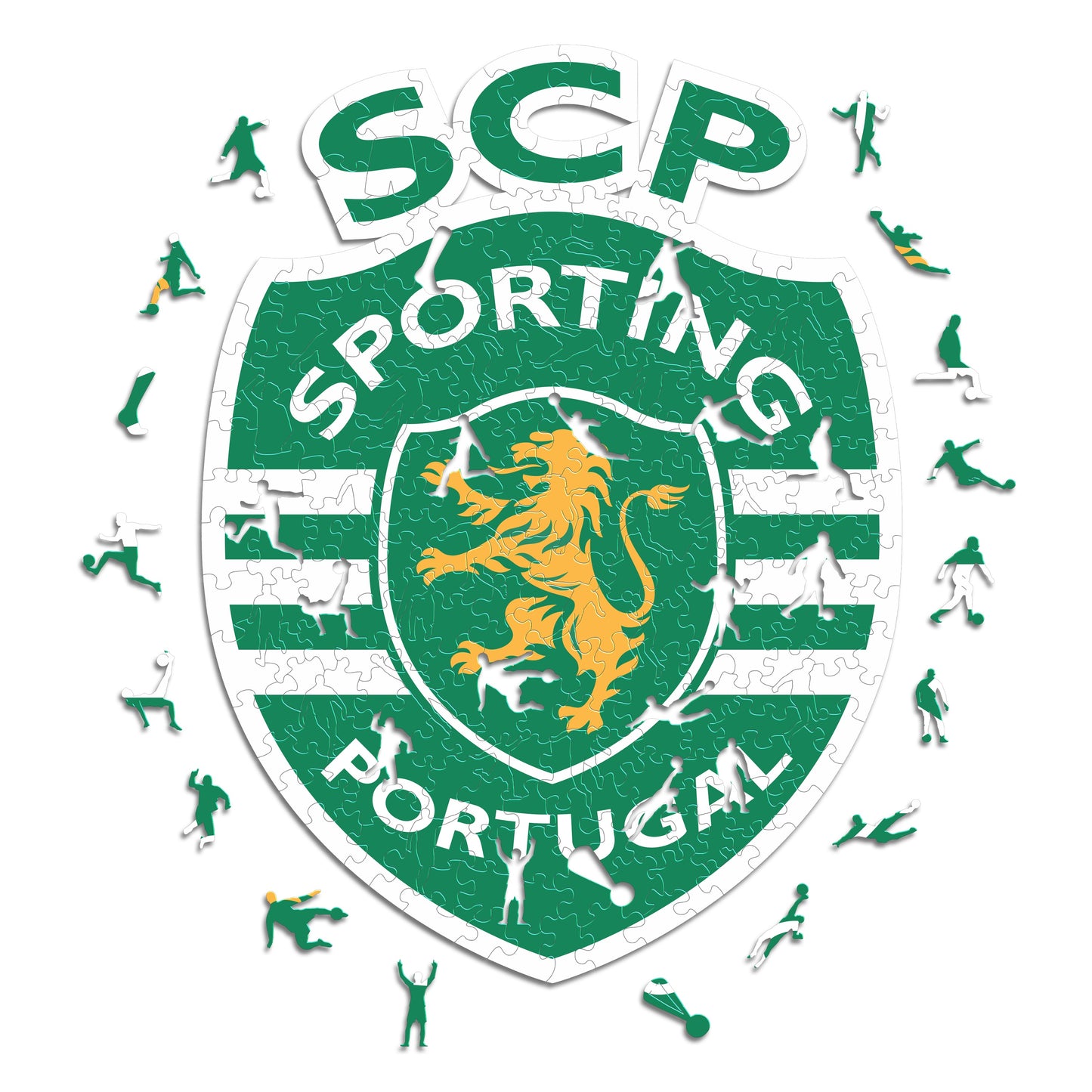 Logo Sporting CP® - Puzzle en Bois