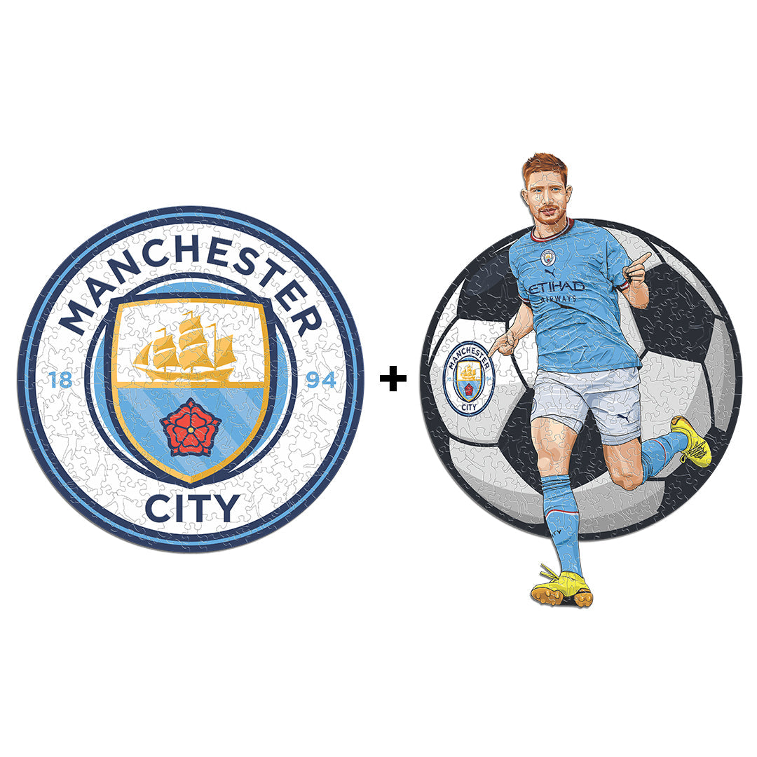 2 PACK Manchester City FC® Logo + De Bruyne