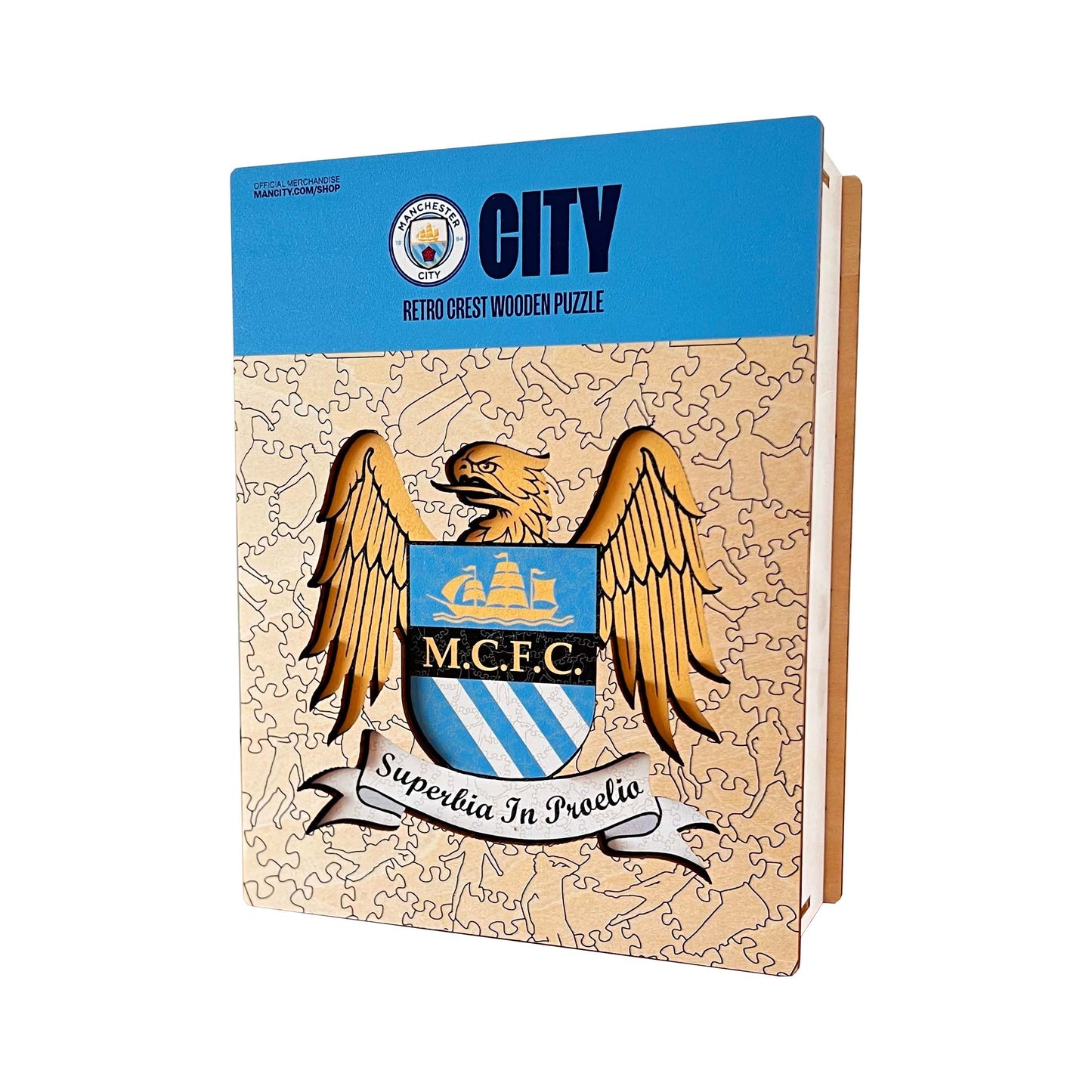 Retro Logo Manchester City FC® - Official Wooden Puzzle