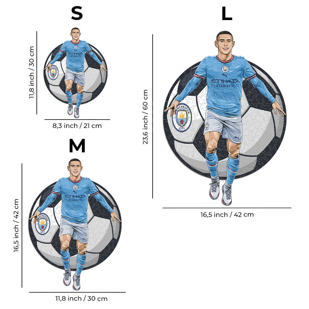 2 PACK Manchester City FC® Logo + Phil Foden