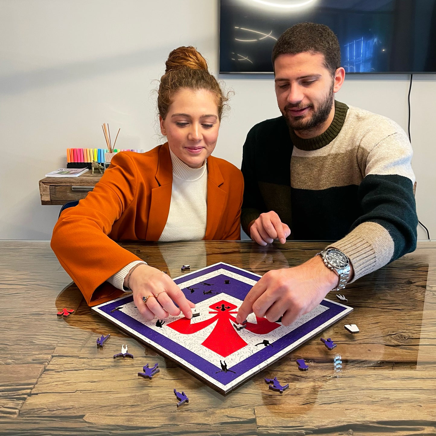 Logo ACF Fiorentina® - Puzzle Officiel en Bois