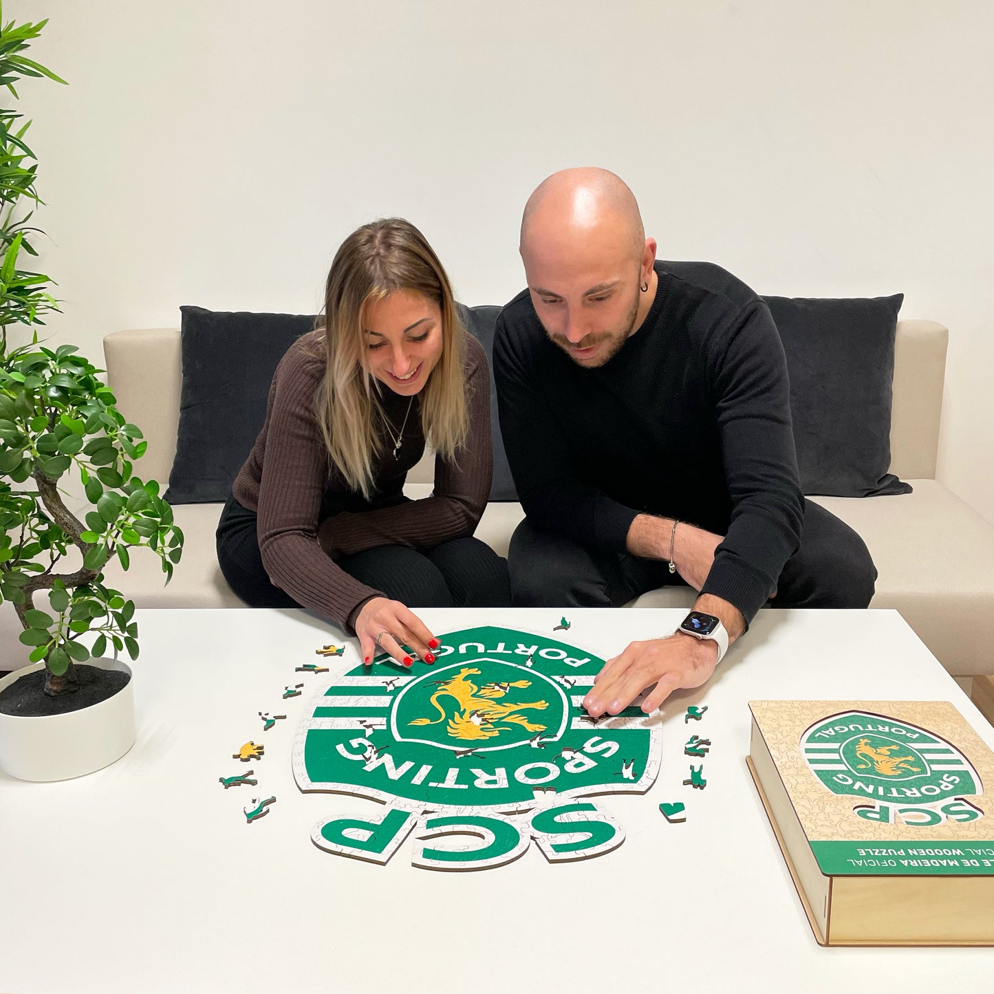 Logo Sporting CP® - Puzzle en Bois