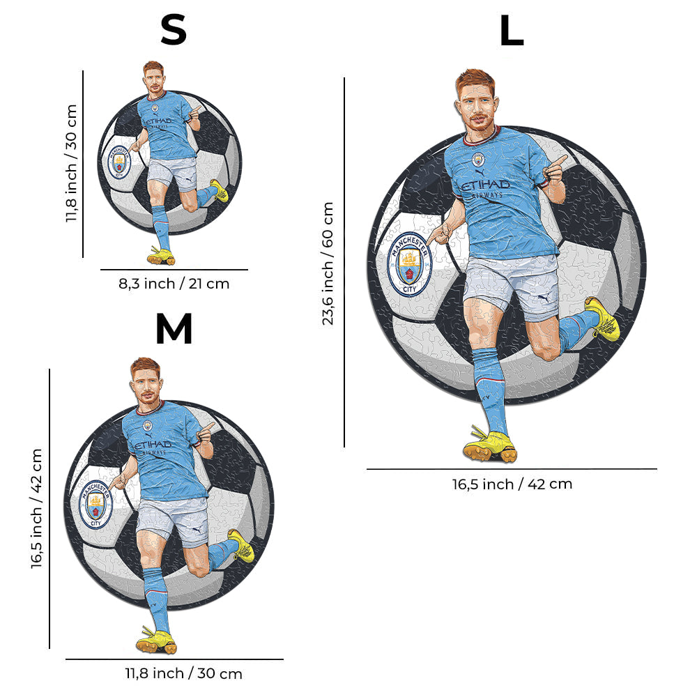 3 PACK Manchester City FC® Logo + De Bruyne + Foden