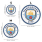 3 PACK Manchester City FC® Logo + Haaland + Foden