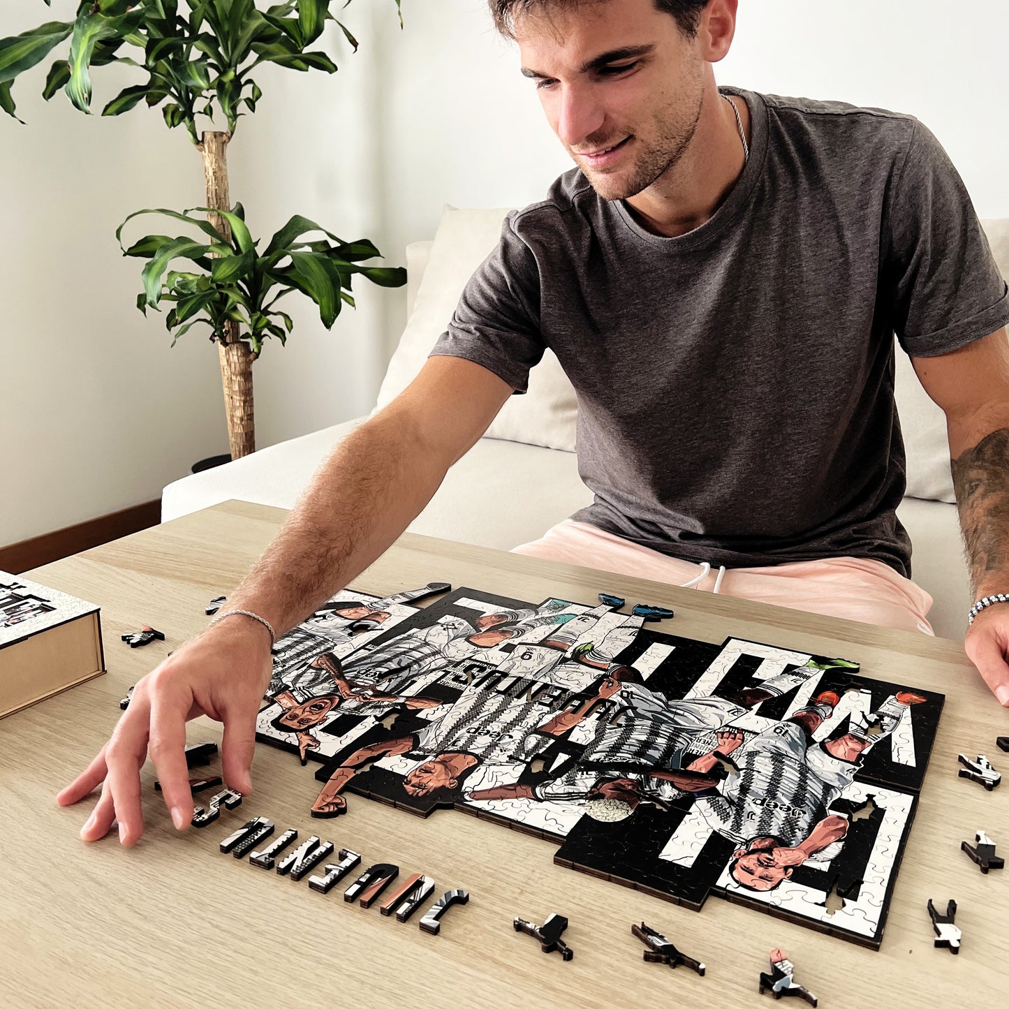 5 Joueurs FC Juventus® - Puzzle Officiel en Bois